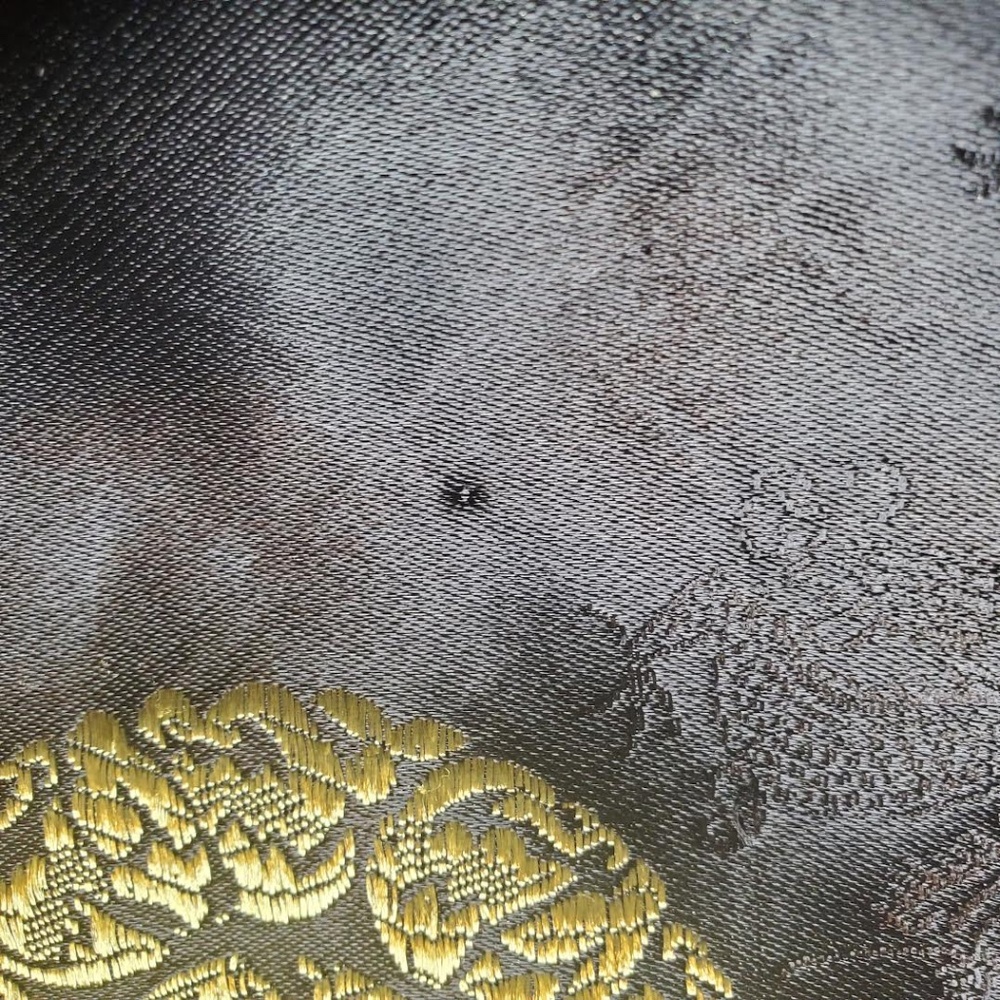 Mens Vintage Chinese Black/ Gold Tang Suit with Stand-up Collar (Jacket & Pants) - Picture 13 of 15